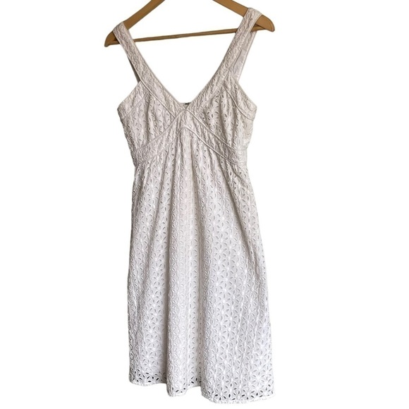 SD II Collection White Eyelet Mini Dress Medium - Picture 1 of 5